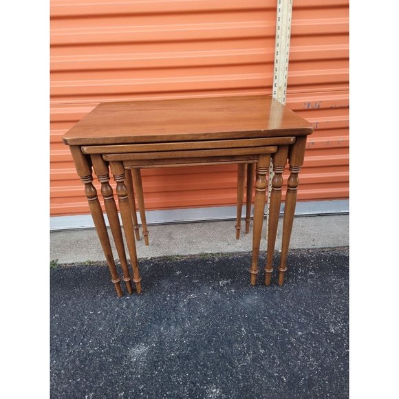 Ethan Allen Accents Vintage Ethan Allen Stacking Nesting Table Set